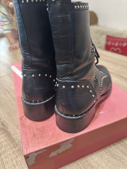 Боти естествена кожа ZARA