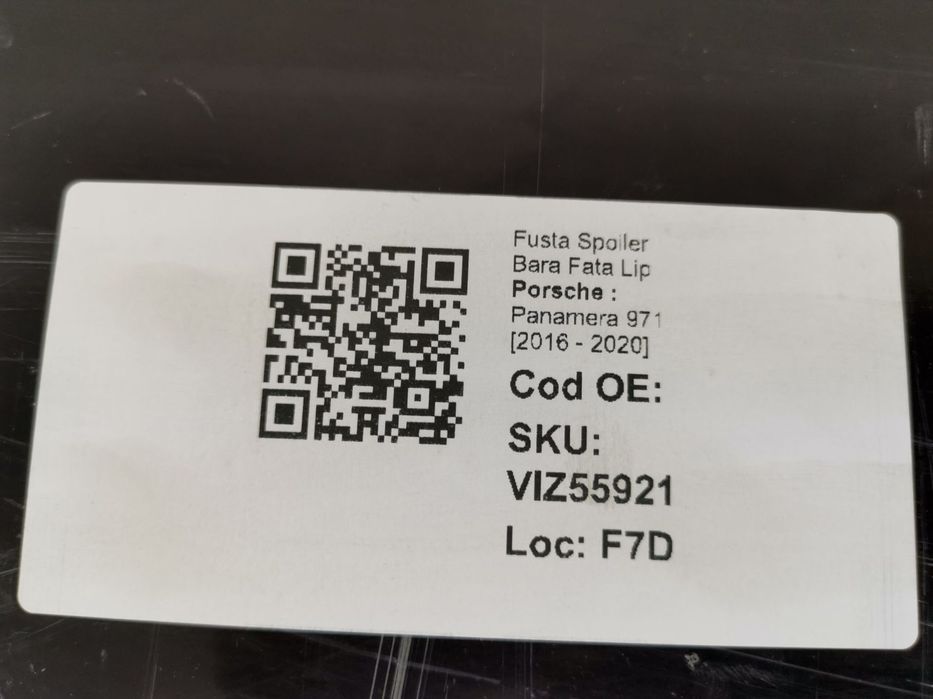 Fusta Spoiler Bara Fata Lip Porsche  Panamera 971 2016 2017 2018 2019