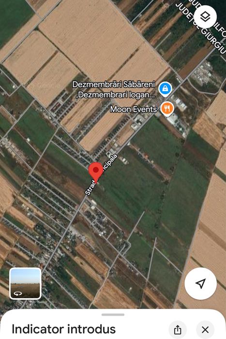 Vand teren intravilan 2000 mp, deschidere DJ602, constructie începuta