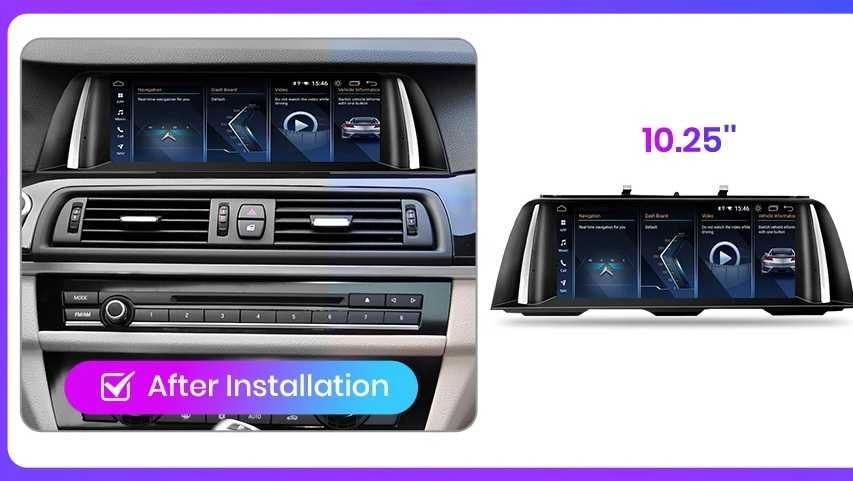 Мултимедия за BMW 5 серия F10 Android екран дисплей Андроид навигация