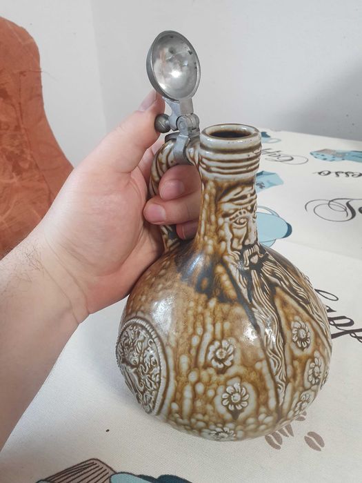 Ulcior Reinhold Merkelbach Bearded Man Jug Museum Replica #12 German