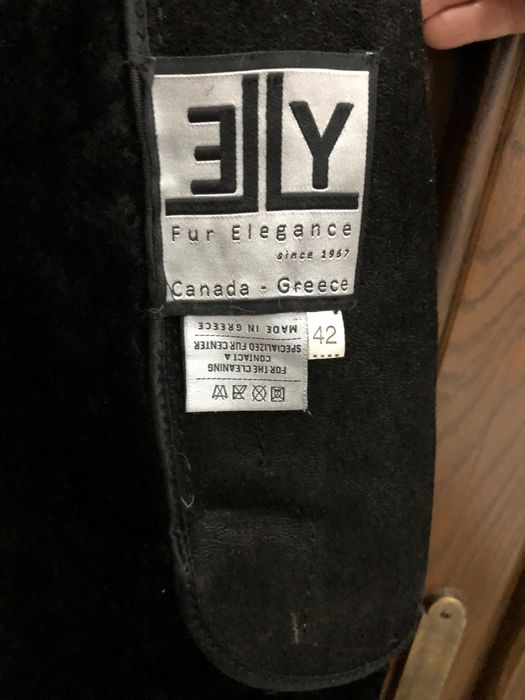 Haina/ cojoc Grecia piele întoarsă cu. Vulpe polara