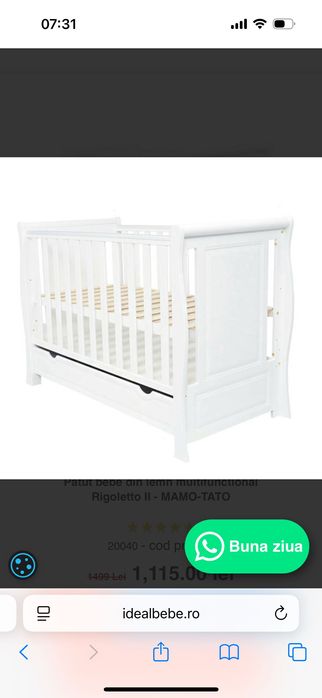 Patut din lemn pentru copii