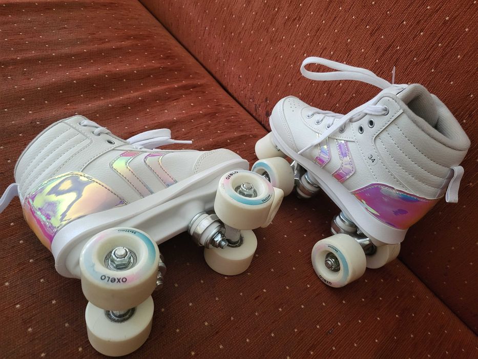 Ролкови кънки за момиче + каска