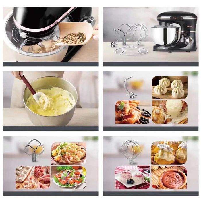 Планетарный миксер с чашкой профессиональный миксер Sonifer SF-8064