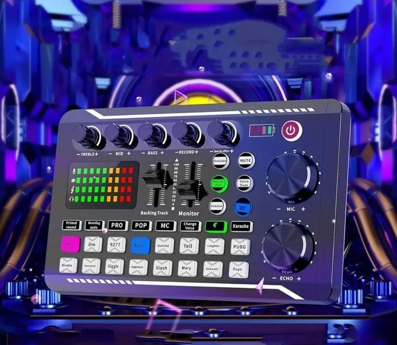 Mixer Audio Cu efecte de sunet Consola DJ Muzica Podcast Radio