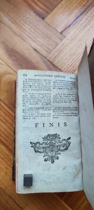 Рядък  Нов Завет на старогръцки и латински език-1761г