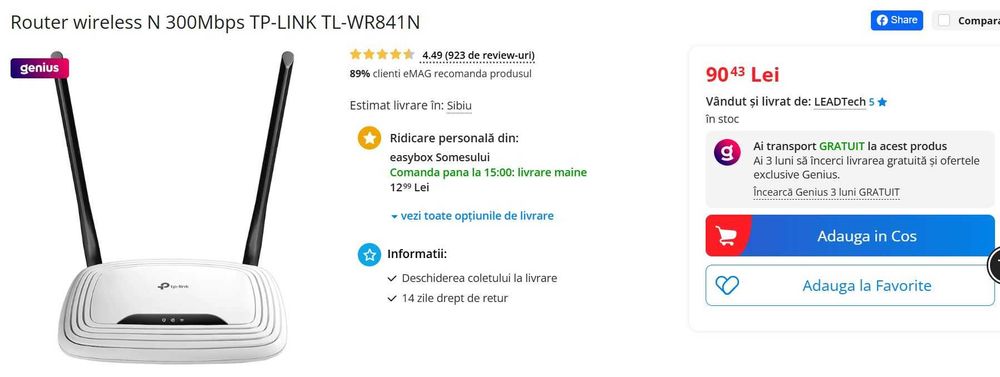 Router wi-fi TP-LINK TL-WR841N