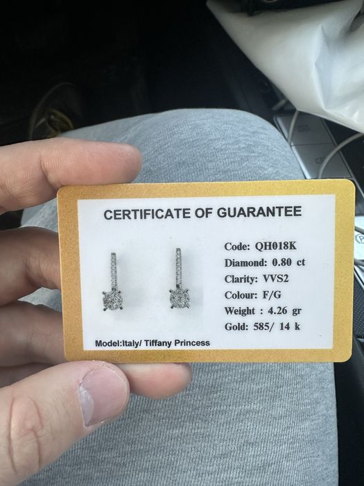 Серьги с бриллиантами