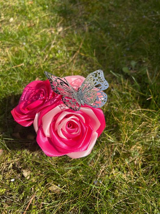 Ръчно изработени сатенени розички