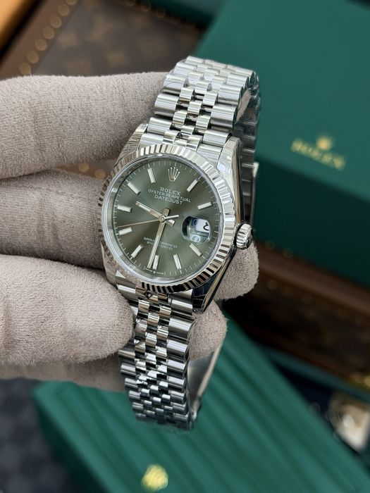 Rolex Date-Just 36mm Green Mint Dial Cal 3235