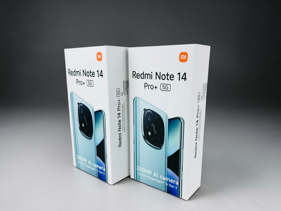 НОВ! Xiaomi Redmi Note 14 Pro+ 5G 256GB 8RAM Midnight Black 2г. Гаранция!