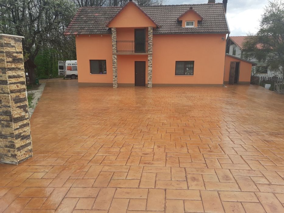 Beton Amprentat, Beton elicopterizat,100 lei/mp (fără beton și plasă)