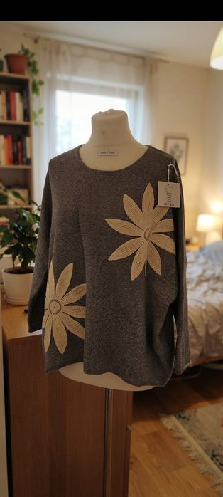 Bluză damă casual, plus size, NOUĂ