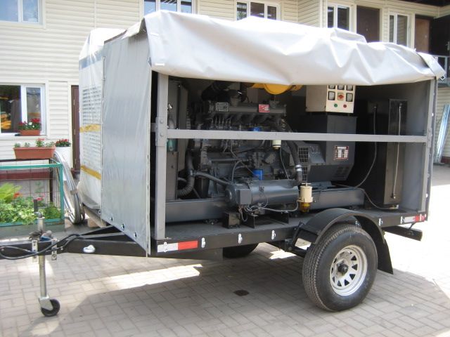 Генератор марки BRENNER прицепной.