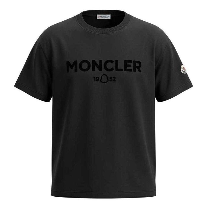 Мъжка Тениска - Moncler- Черен Цвят