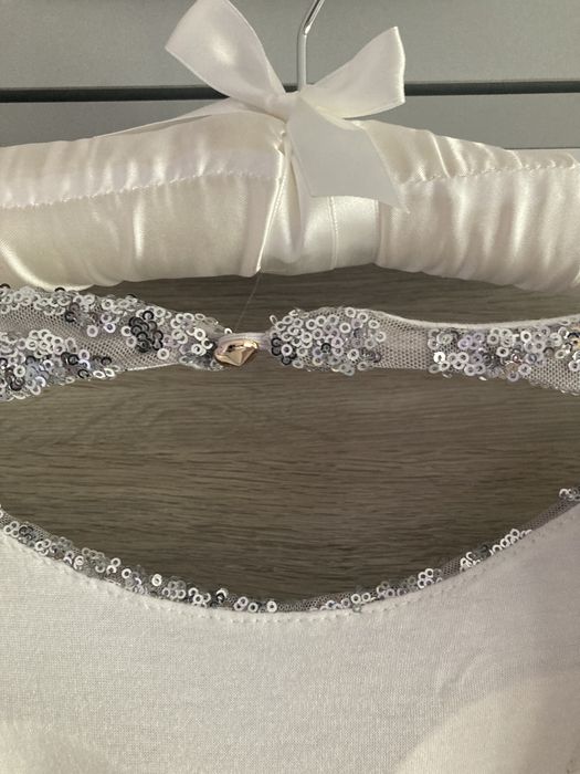 Rochie de seara argintie cu paiete