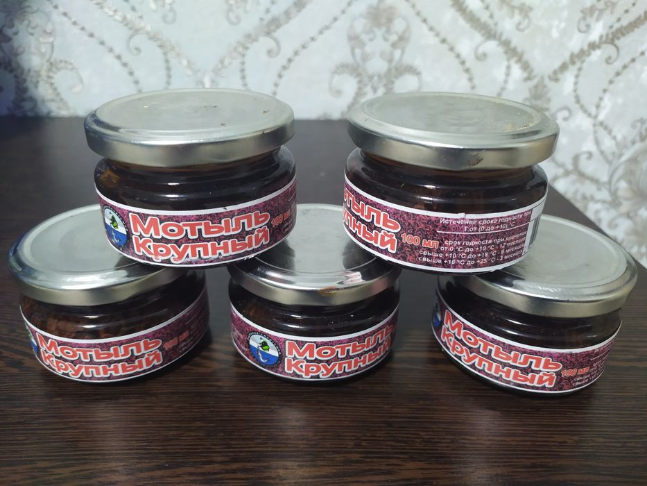 Мотыль крупный консервированный 100мл.