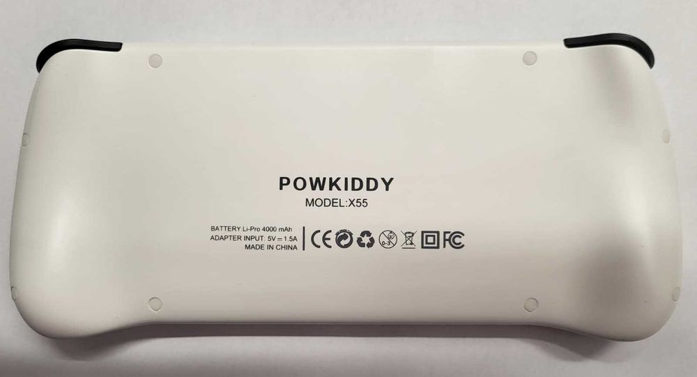 Consola portabila retro Powkiddy X55 alba 64GB+256GB / 2GB RAM