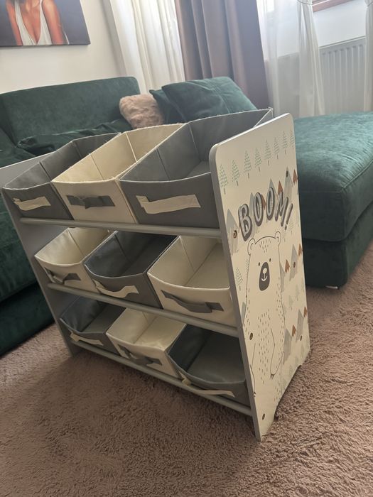 Masa cu 2 scaune si dulap depozitare