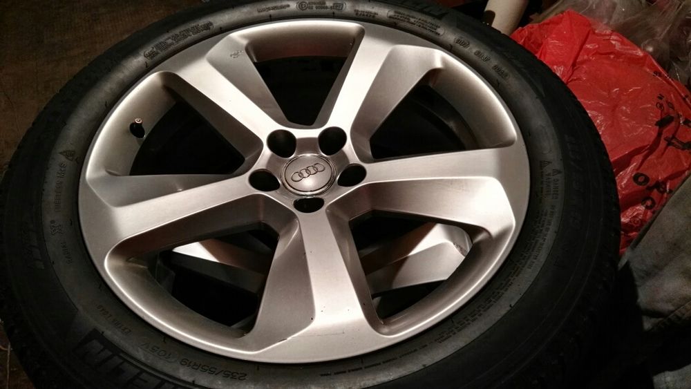 Set 4 roti R19, ORIGINALE ,5x112, AUDI, VW, , de iarna, jante+anvelope