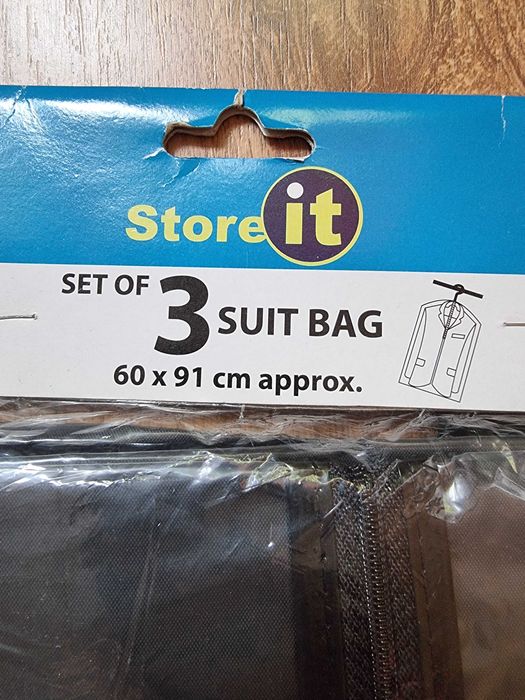 Set 3 Huse protecție haine culoare negru