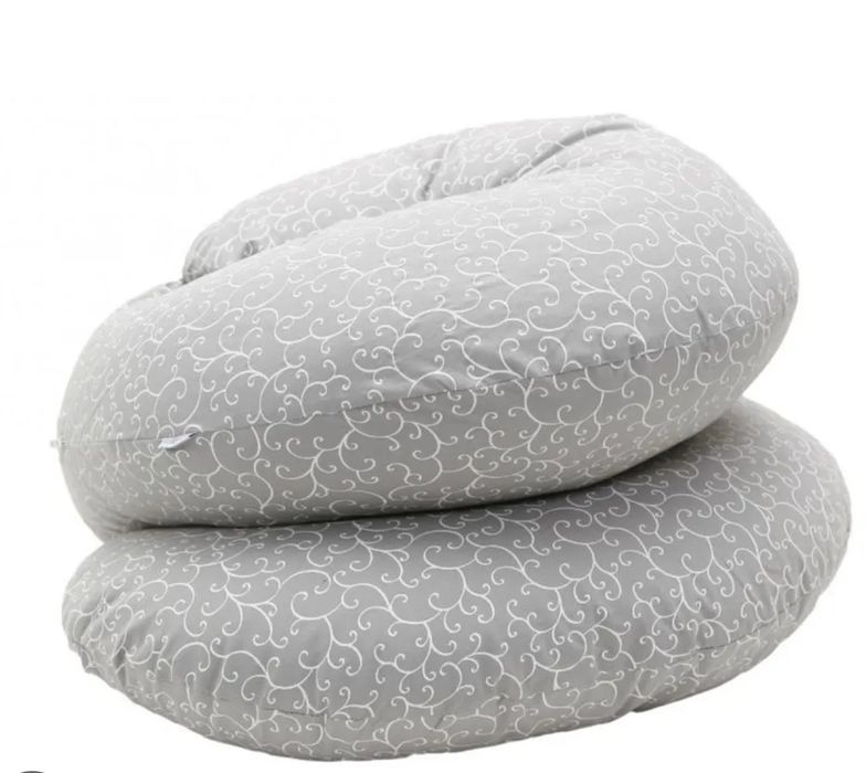 Motherhood С-образна възглавница за бременност и кърмене Grey Classic