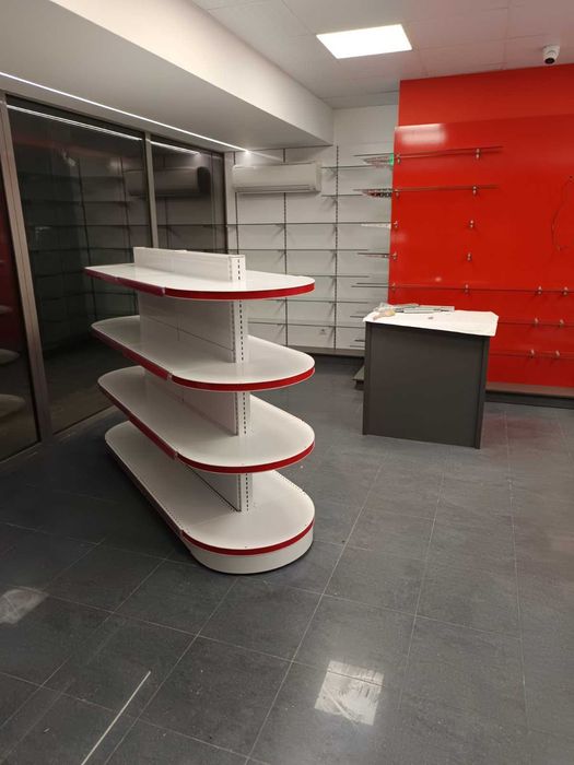 ПРОМОЦИЯ! Островен стелаж със заоблени рафтове/НОВО/Последни бройки