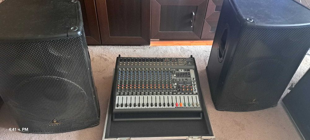 Продавам уредба beringer миксер PMP5000 тонколони1520PRO почте неизползвана работи перфектно. 750 евро