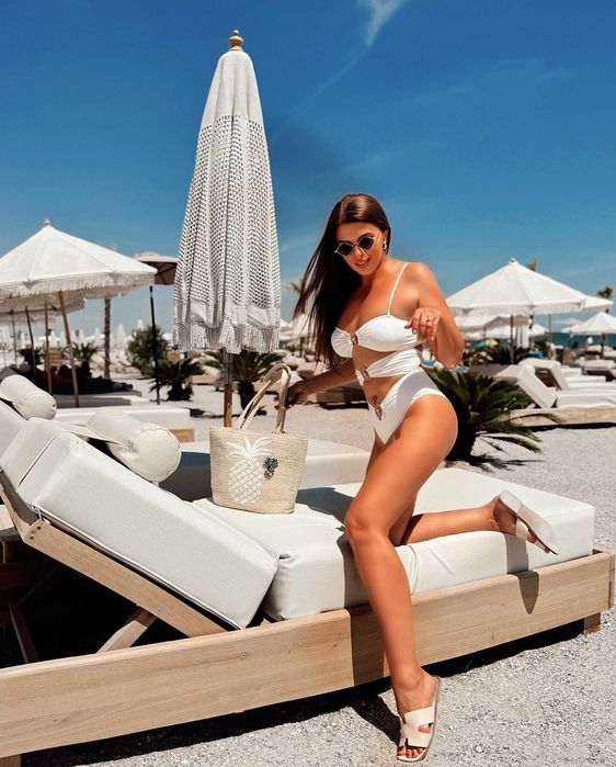 Плетен чадър за градина, плаж, ресторант или бийч бар