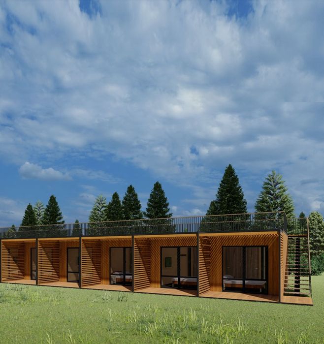 Модульный отель, готовый дом