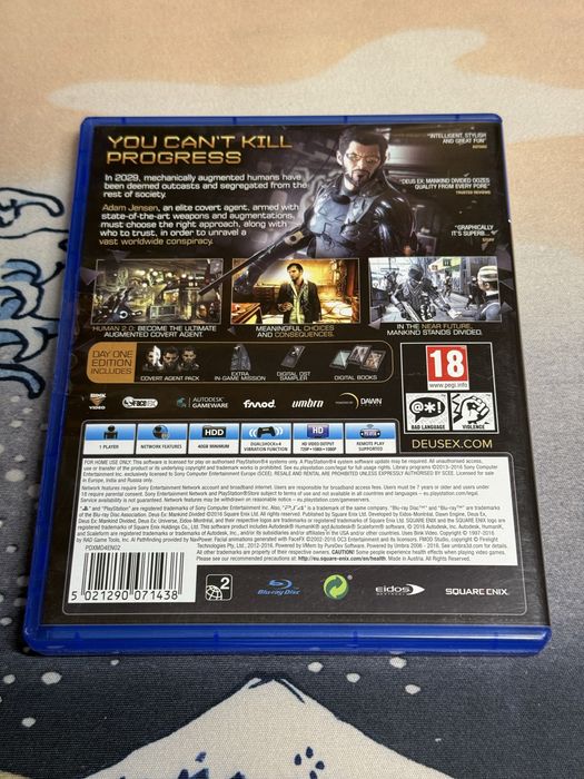 Deus Ex Mankind Devided - ps4