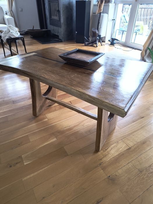 Măsuța stejar rustică