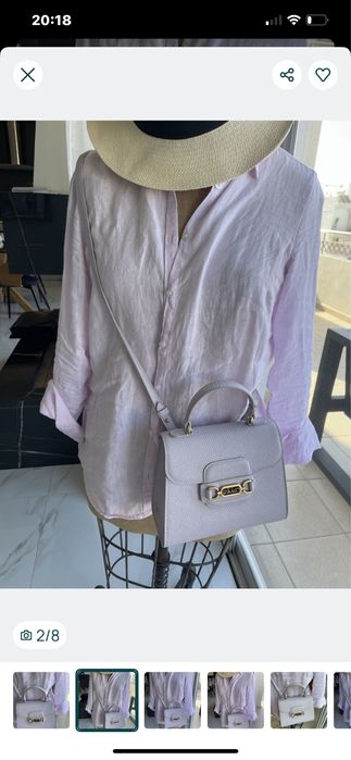 Чанта Pinko естествена кожа