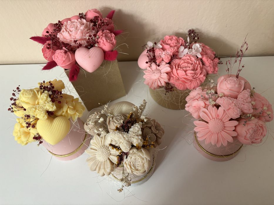 Подаръци букети от свещи