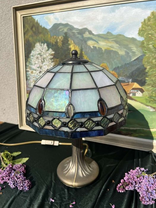 Красива ретро нощна лампа Tiffany в отлично състояние