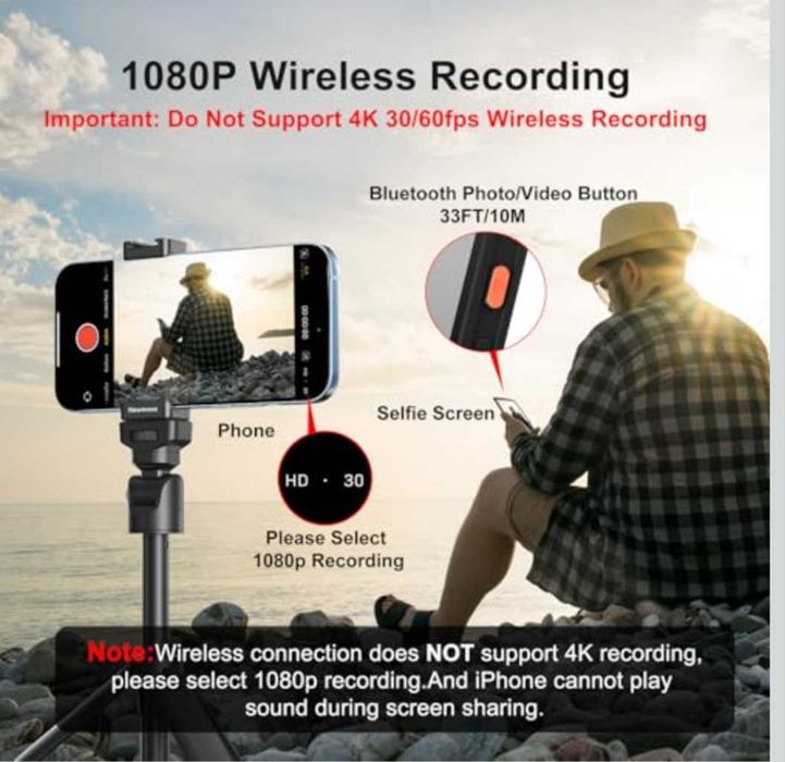 Магнитен екран влог селфита за задна камера TikTok LiveStream заiPhone