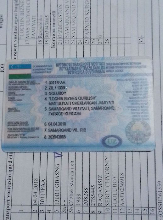 ЗИЛ 130В1 Тегач Дакумент