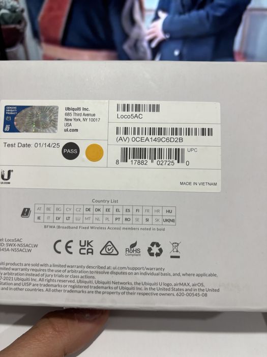Ubiquiti NanoStation 5AC Loco радиомост