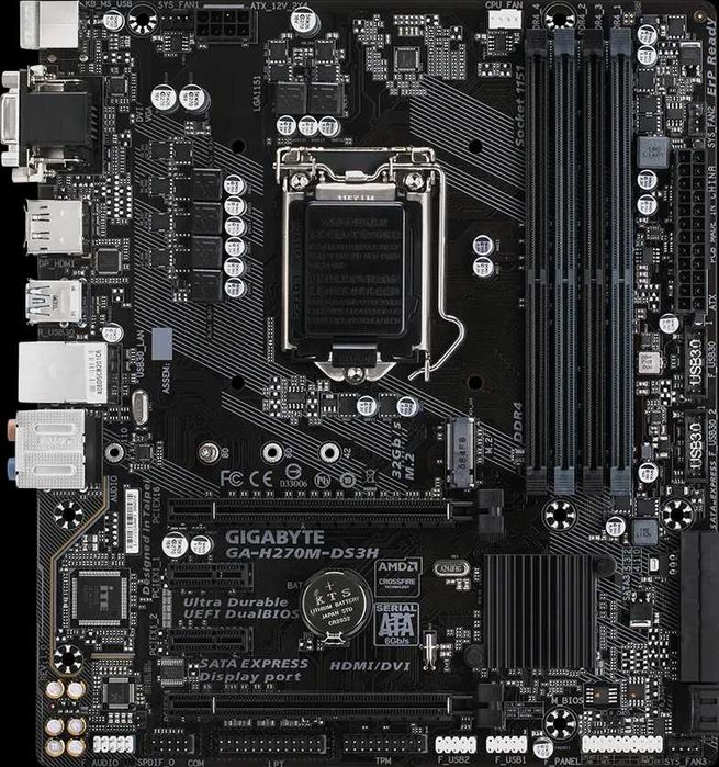 Placa de baza 1151 GA-H270M-DS3H