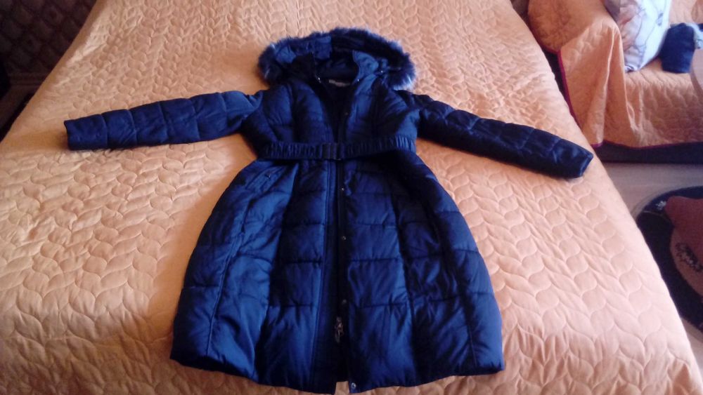 Дълго дамско зимно яке размер 52