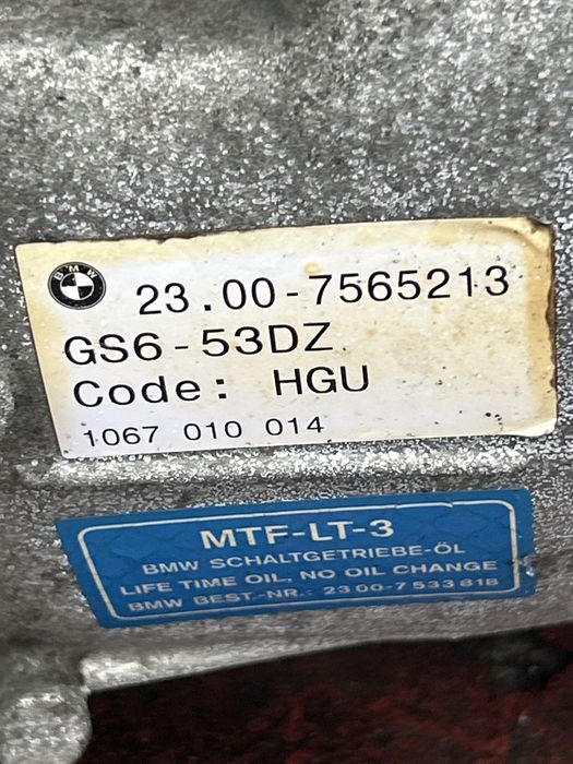 Cutie viteza manuala 6V bmw e90,e91,e60 motor 3.0 D 231 cp HGU
