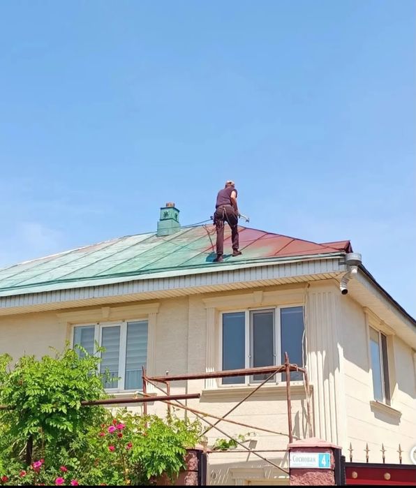 Покраска крыши и фасад