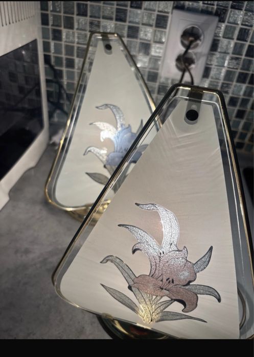 Veioze din sticla pictata