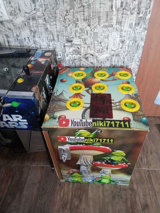 Игра с чук Детски електронен чук Жабки с монети  атракционен чук