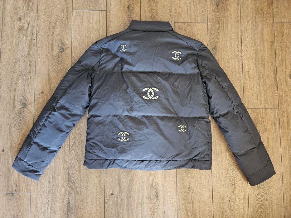 Chanel пухено яке бомбър размер 40 автентично