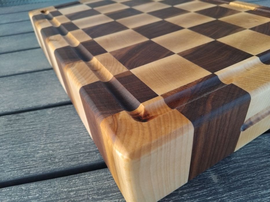 Ръчно изработена Кухненска дъска от екзотична дървесина