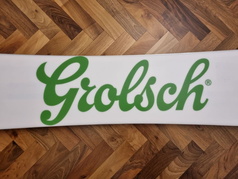 Placa snowboard Grolsch.