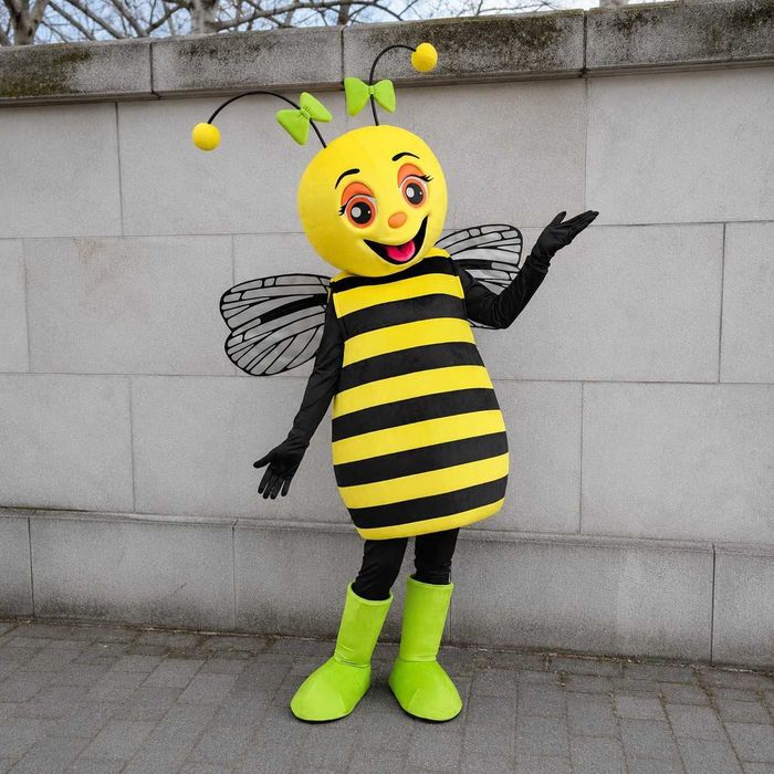 Costum Mascotă Albină Profesională, Mascotă Bondar, Costum Personaj pentru Evenimente, Petreceri și Promovări