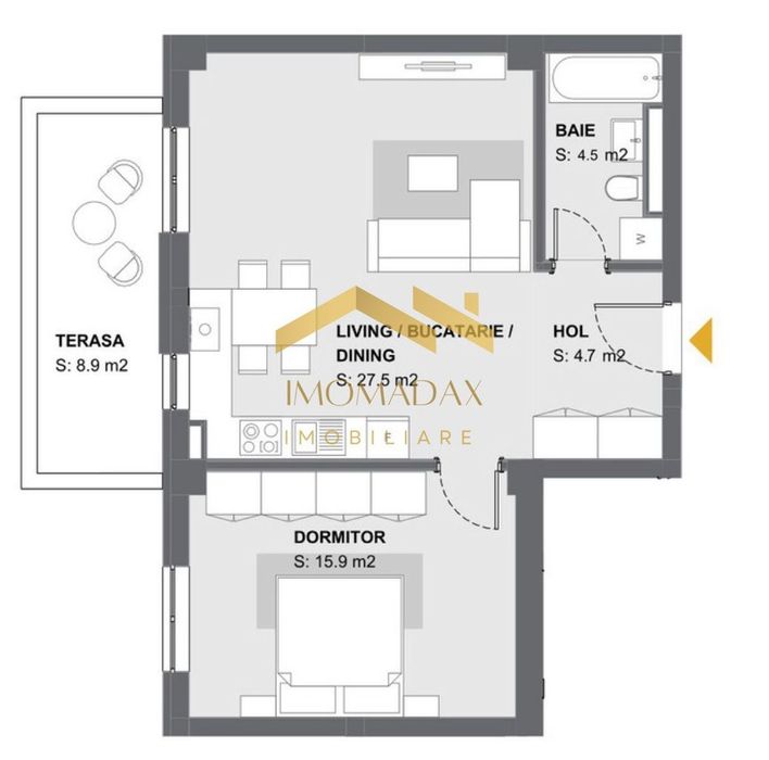 Aradului-2 Camere-Finalizat Complet